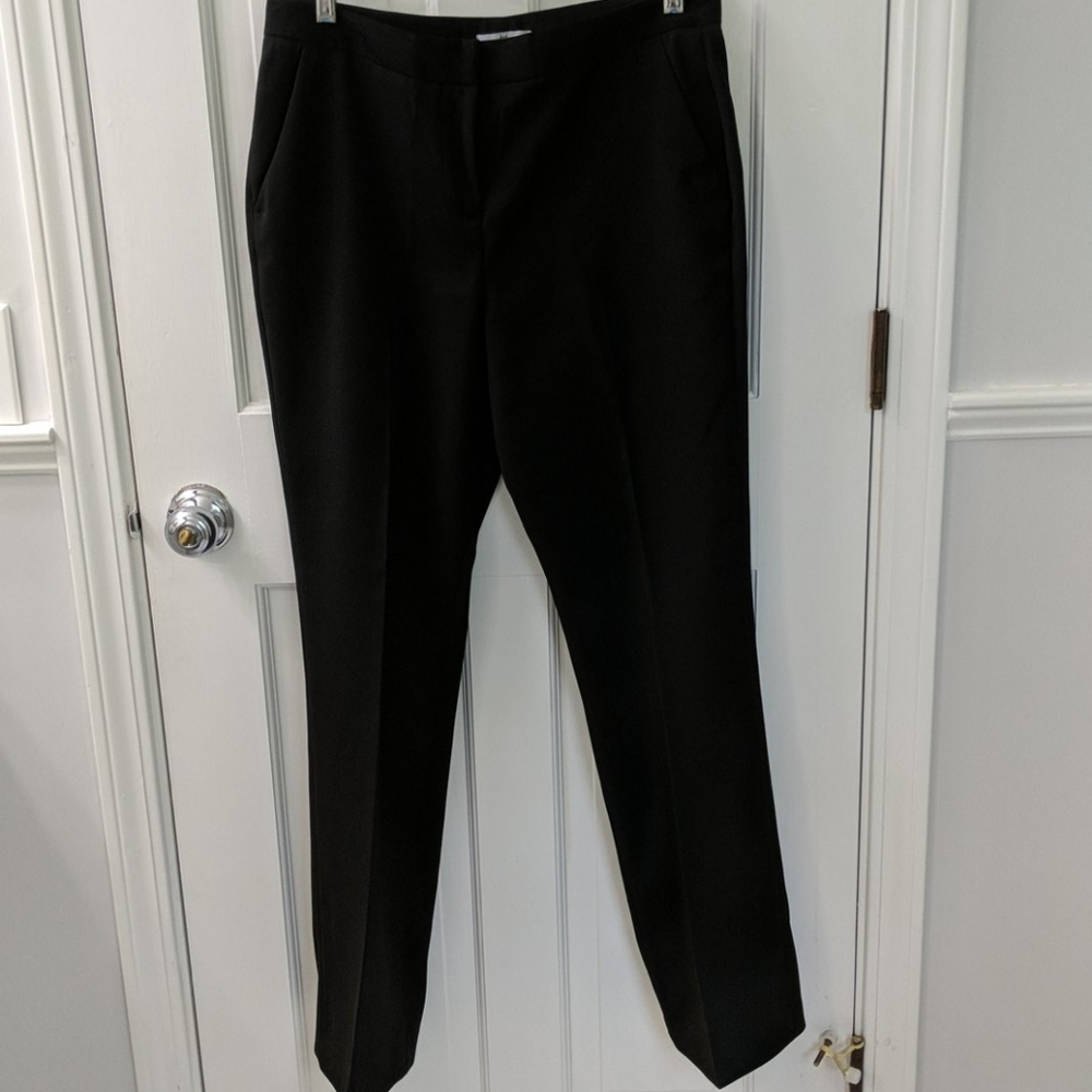Halston black crepe pants.